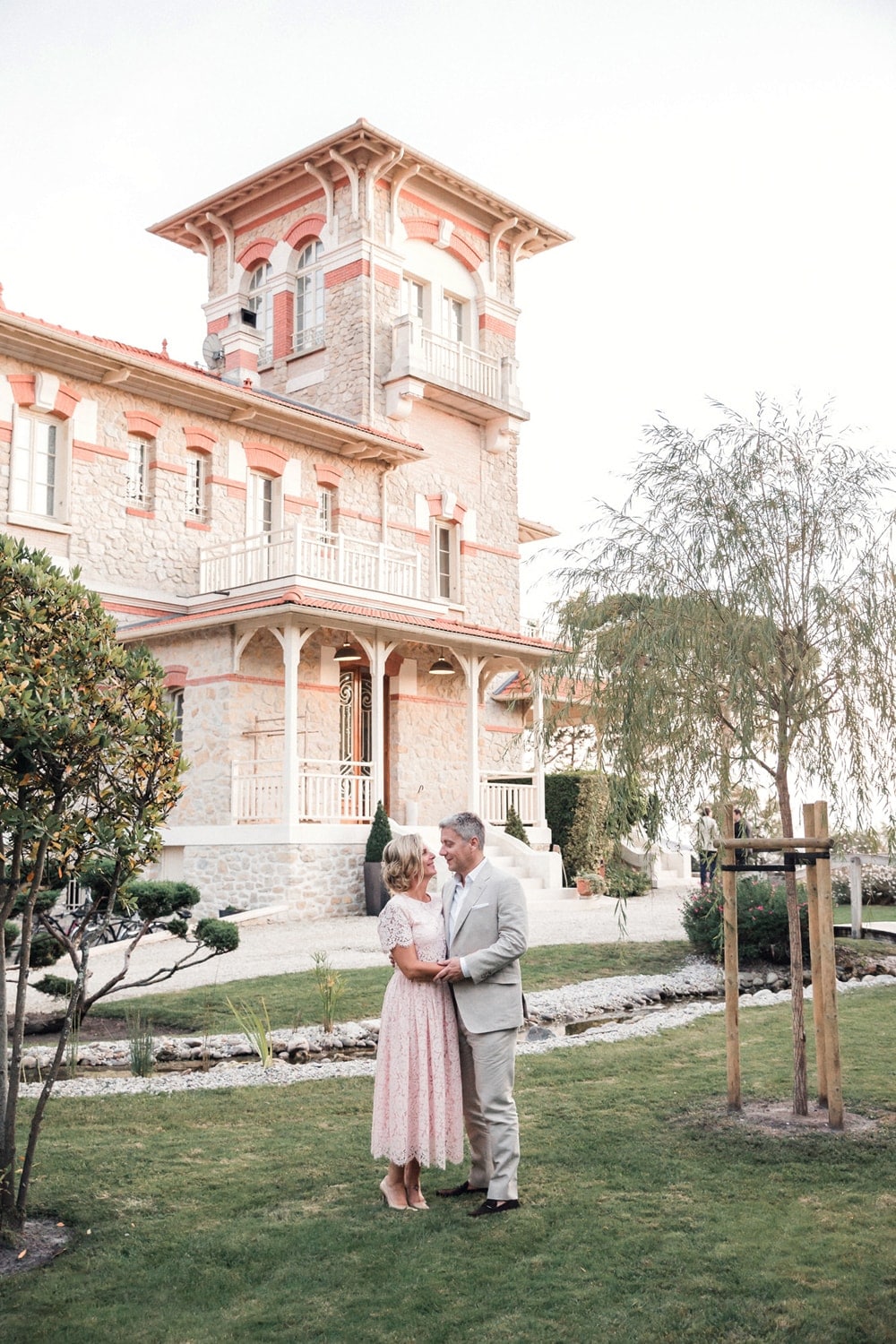 photographe mariage villa tosca robe mariée rose bordeaux cap ferret arcachon