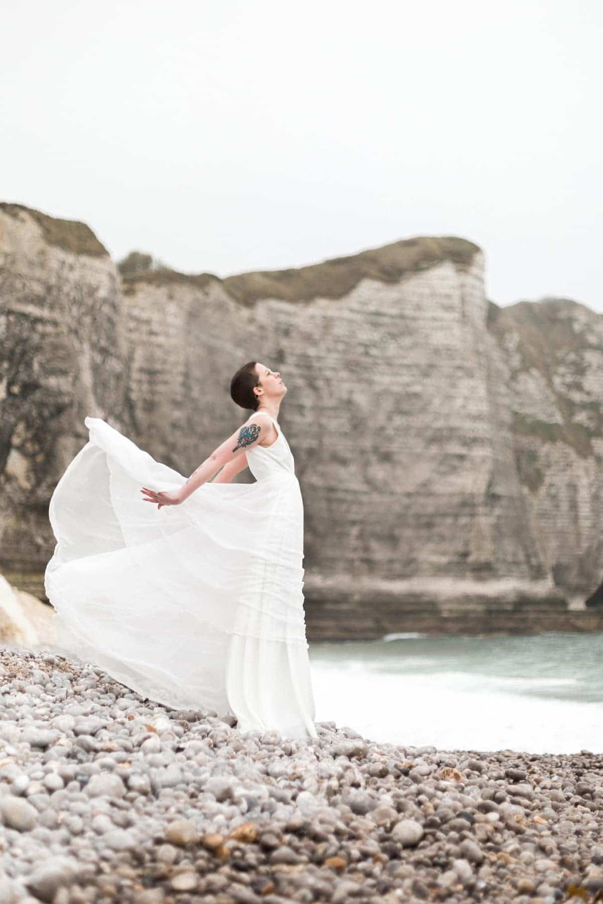 Robe de mariée de créatrice : liberté et volupté